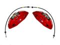 Přední 4-pístové brzdové třmeny Brembo BMW X1 E84 / X3 E83/F23 / X4 F26 / X5 E53 pro kotouče 374x36mm (červené 34106891343 / 34106891344) | 